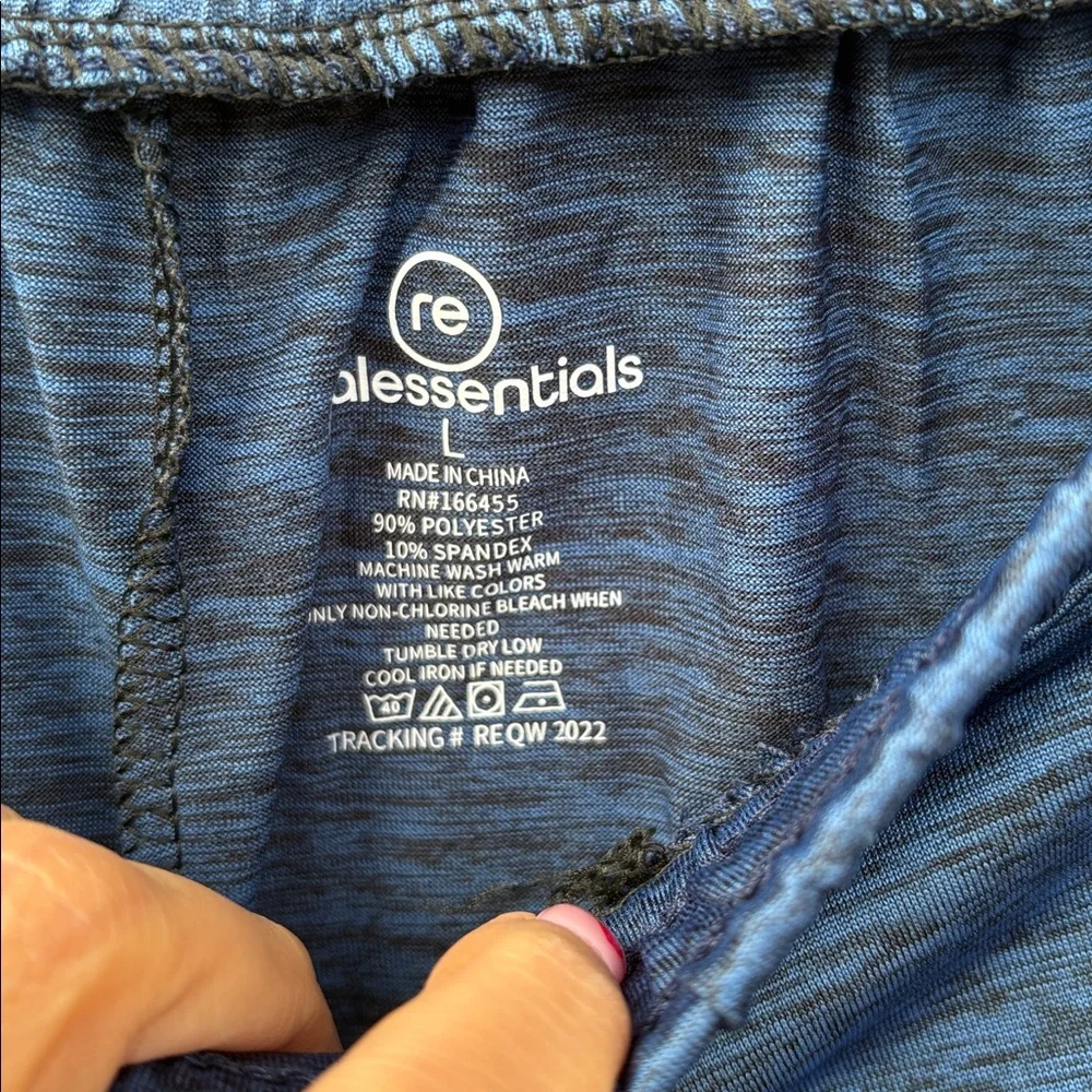 Essentials Heather Blue Active Shorts - Picture 2 of 3